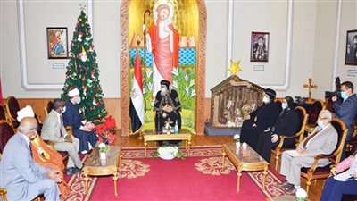 وزيرا الأوقاف المصري والسوداني يهنئان البابا تواضروس بأعياد الميلاد 