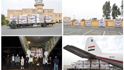 بالفيديو والصور | مصر ترسل طائرة مساعدات طبية للمملكة الأردنية الهاشمية