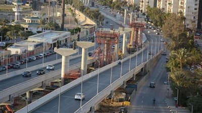 بالصور | أعمال تنفيذ قطاع مونوريل العاصمة الإدارية بـ«يوسف عباس»