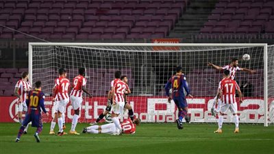 برشلونة يتقدم في الشوط الأول على بيلباو بهدف ميسي 