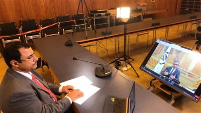 تفاصيل لقاء رئيس البرلمان العربى مع رئيس الاتحاد البرلماني الدولي 