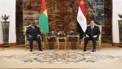بالصور | السيسي: شَرُفت باستقبال رئيس جمهورية غينيا بيساو في قصر الاتحادية