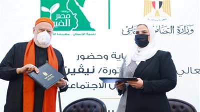 بالصور | جمعة والقباج يشهدان قصص نجاح قطاع التعليم بـ «مصر الخير»