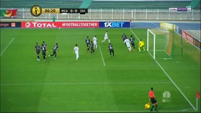 الزمالك ينهي الشوط الأول متقدما على المولودية بهدف