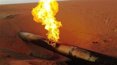 انفجار خط غاز مساكن أبو الوفا بـ6 أكتوبر