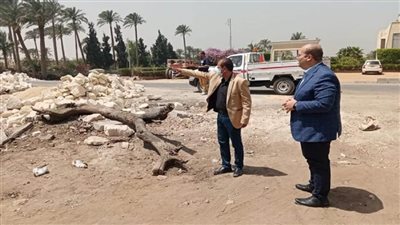 بالصور | نائب محافظ الجيزة يتابع أعمال تطوير طريق المريوطية الغربي 