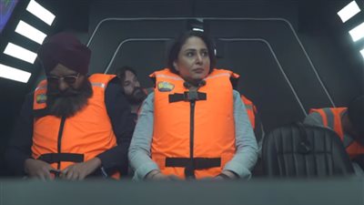 رحاب الجمل تصرخ خوفًا في كبسولة 