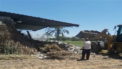 بالصور | إزالة 22 حالة تعد على الأراضى الزراعية أول أيام عيد الفطر