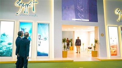بالصور | افتتاح الجناح المصري المشارك في السوق السياحي العربي بدبي 