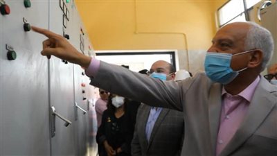 بالصور | بدء التشغيل التجريبي لمحطة رفع الصرف الصحي بالحوامدية