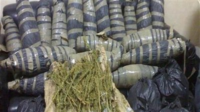 ضبط 100 طربة حشيش و100 كيلو بانجو في البحيرة