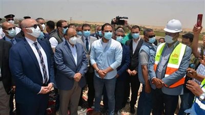 بالصور | وزير التنمية المحلية ومحافظ بني سويف يتفقدان الموقف التنفيذي للمدفن الصحي بسنور