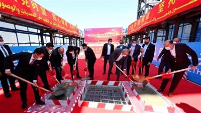 بالصور | الجزار يشهد احتفالية الانتهاء من الأعمال الخرسانية لأعلي برج في إفريقيا