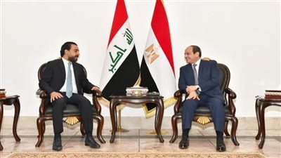 بالصور | الرئيس السيسي يؤكد قوة ومتانة العلاقات المصرية العراقية