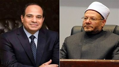 مفتي الجمهورية يهني الرئيس السيسي بافتتاح قاعدة 3 يوليو البحرية 