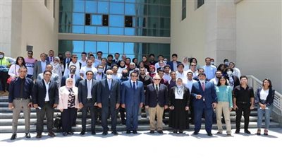 بالصور | د. خالد عبدالغفار يتفقد جامعة العلمين الدولية