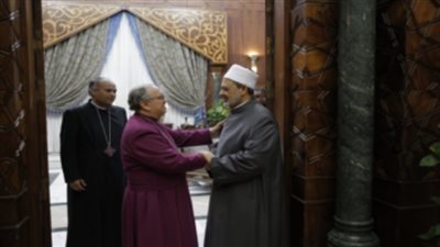 شيخ الأزهر يستقبل وفد الكنيسة الأسقفية الإنجليكانية للتهنئة بعيد الأضحى