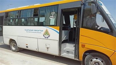 بالصور | تشغيل خط جديد للنقل الجماعي بالعبور 