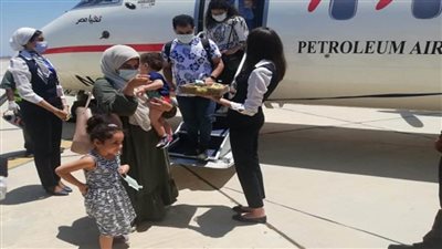 بالصور | مطار بورسعيد يستقبل أول رحلة طيران داخلية