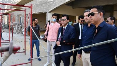 بالصور | وزير الرياضة يتابع معدل إنجاز إنشاءات مشروع فرع ناي النادي بشيراتون