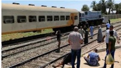 خلع المصد الخرساني.. تفاصيل جديدة فى حادث قطار نجع حمادي