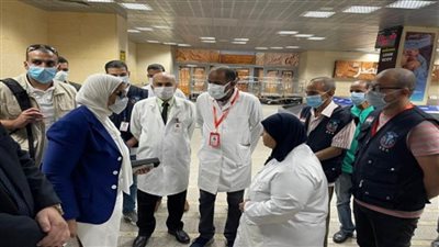 بالصور | وزيرة الصحة تتفقد الحجر الصحي بمطار الأقصر الدولي
