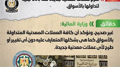 حقيقة طرح عملات معدنية جديدة فئة 100 جنيه لتداولها بالأسواق