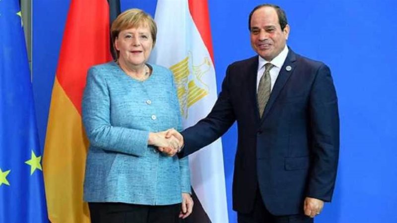الرئيس السيسي وميركل