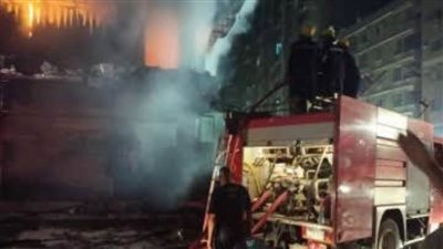 حريق في قسم شرطة الشرابية والقيادات الأمنية تنتقل لموقع الحادث