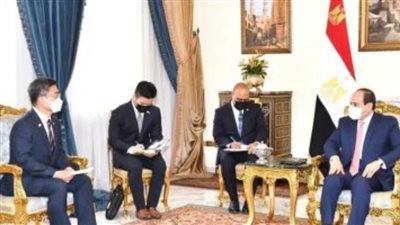 الرئيس السيسى يبحث مع وزير دفاع كوريا الجنوبية تعزيز التعاون العسكرى والأمنى