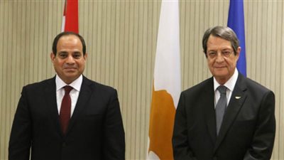 الرئيس السيسى يؤكد فى مؤتمر مع نظيره القبرصى بالاتحادية على موقف مصر الثابت من مساعى تسوية القضية القبرصية