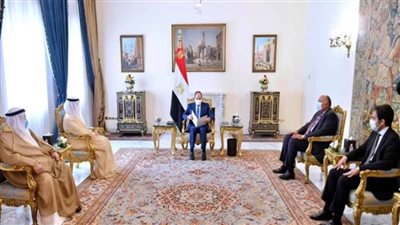 وزير الخارجية الكويتي ينقل رسالة خطية من أمير الكويت إلى الرئيس السيسي 