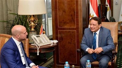 بالصور | كرم جبر يستقبل وزير الدولة الليبي للاتصال والشئون السياسية