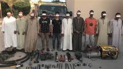 ضبط عصابة سرقة خطوط المواد البترولية بالسويس