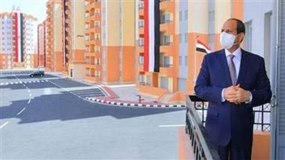 جولة تفقدية للرئيس السيسى بمنطقة مساكن الرويسات بشرم الشيخ