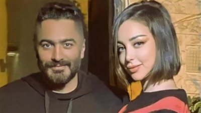 تامر حسنى وزجته بسمة بوسيل يتعاقدان على إطلاق 