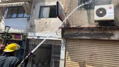 نشوب حريق هائل نتيجة ماس كهربائي  بإحدي العقارات السكنية ببورفؤاد