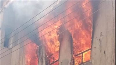 حريق هائل في عقار بمدينة نصر