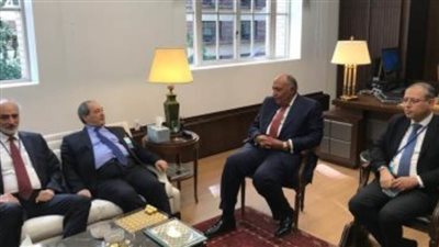 وزير الخارجية يبحث مع نظيره السورى سبل إنهاء الأزمة فى سوريا