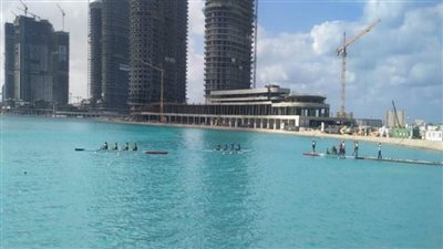 بالصور | مدينة العلمين الجديدة تستضيف فعاليات بطولة الجمهورية المفتوحة للتجديف بمنطقة البحيرات