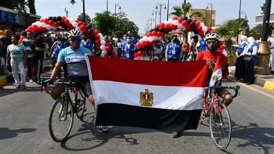 وزير الشباب ومحافظ بني سويف يطلقان ماراثون المهرجان الرياضي للدراجات الهوائية (صور)