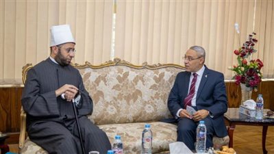 رئيس جامعة طنطا يستقبل مستشار رئيس الجمهورية للشئون الدينية