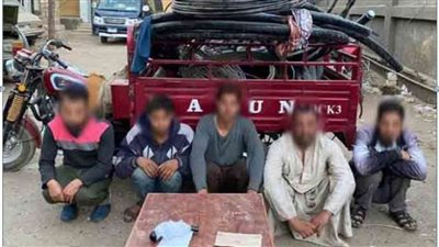 القبض على تشكيل عصابى وراء سرقة كابلات التليفونات الأرضية في مدينة نصر