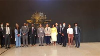 وفد رفيع المستوى للايفاد يزور المتحف القومي للحضارات قبل مغادرته القاهرة