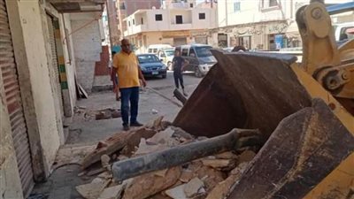 إزالات فورية لـ 30 حالة تعوق التطوير بالعرب في الغردقة