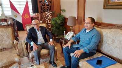 محافظ بورسعيد يستقبل النائب سليمان وهدان(عضو مجلس النواب)