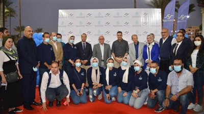 محافظ بورسعيد يتفقد حملة سكرك موترك في إيدك تسيطر عليه بحديقة المنتزه