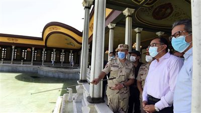 رئيس الوزراء يتفقد أعمال ترميم وتطوير قصر محمد على بشبرا استعدادا لافتتاحه