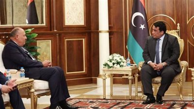 وزير الخارجية يلتقي نائب رئيس المجلس الرئاسي الليبي