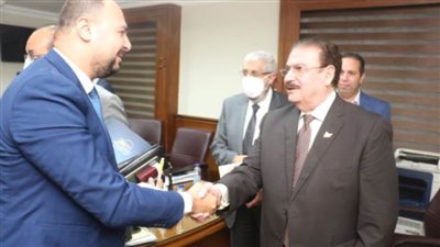 نقيب المهندسين يستقبل أمين عام اتحاد المهن الطبية لدراسة أوجه التعاون